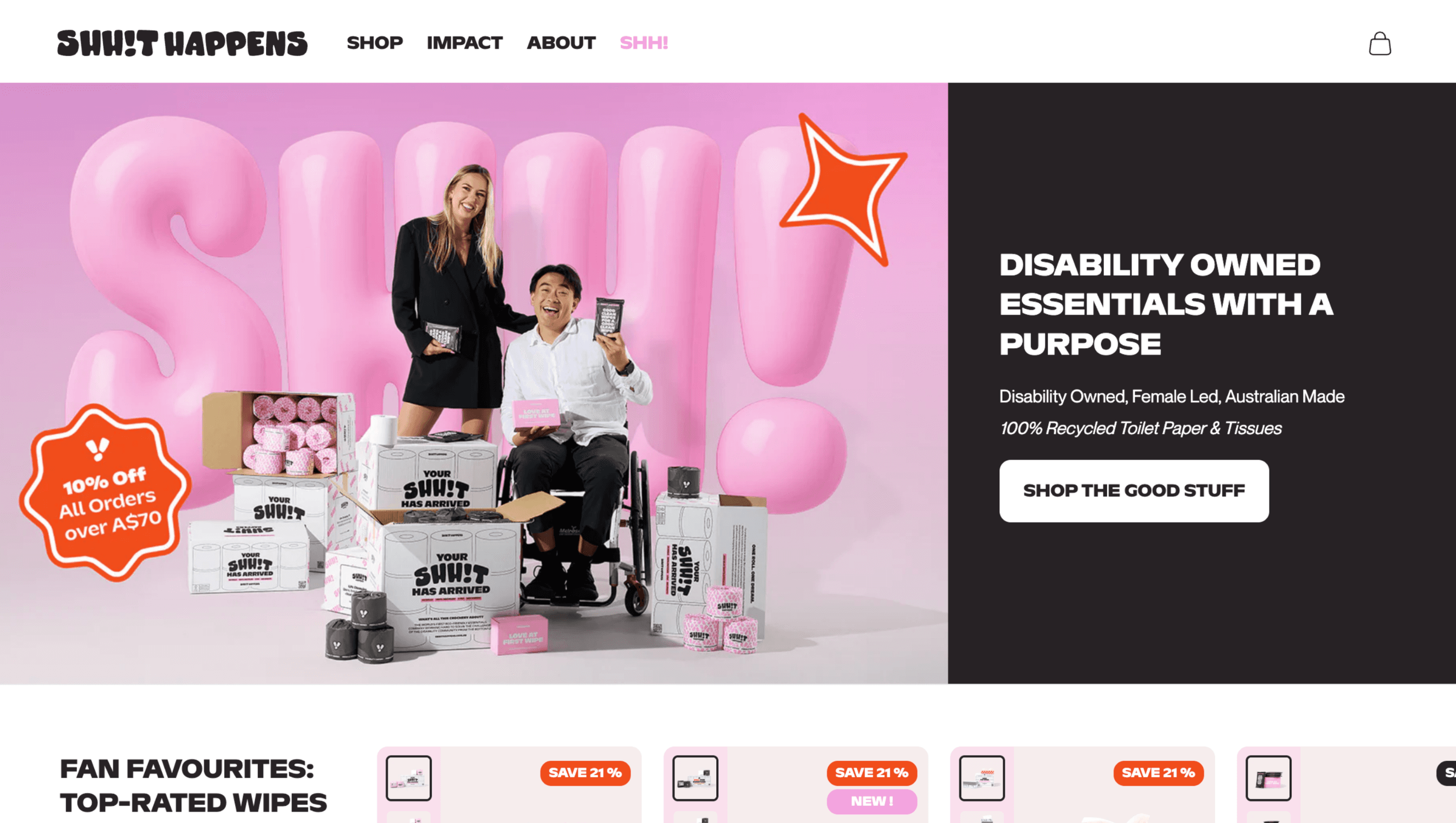 Projecte de Tint Studio: web Shhit Happens