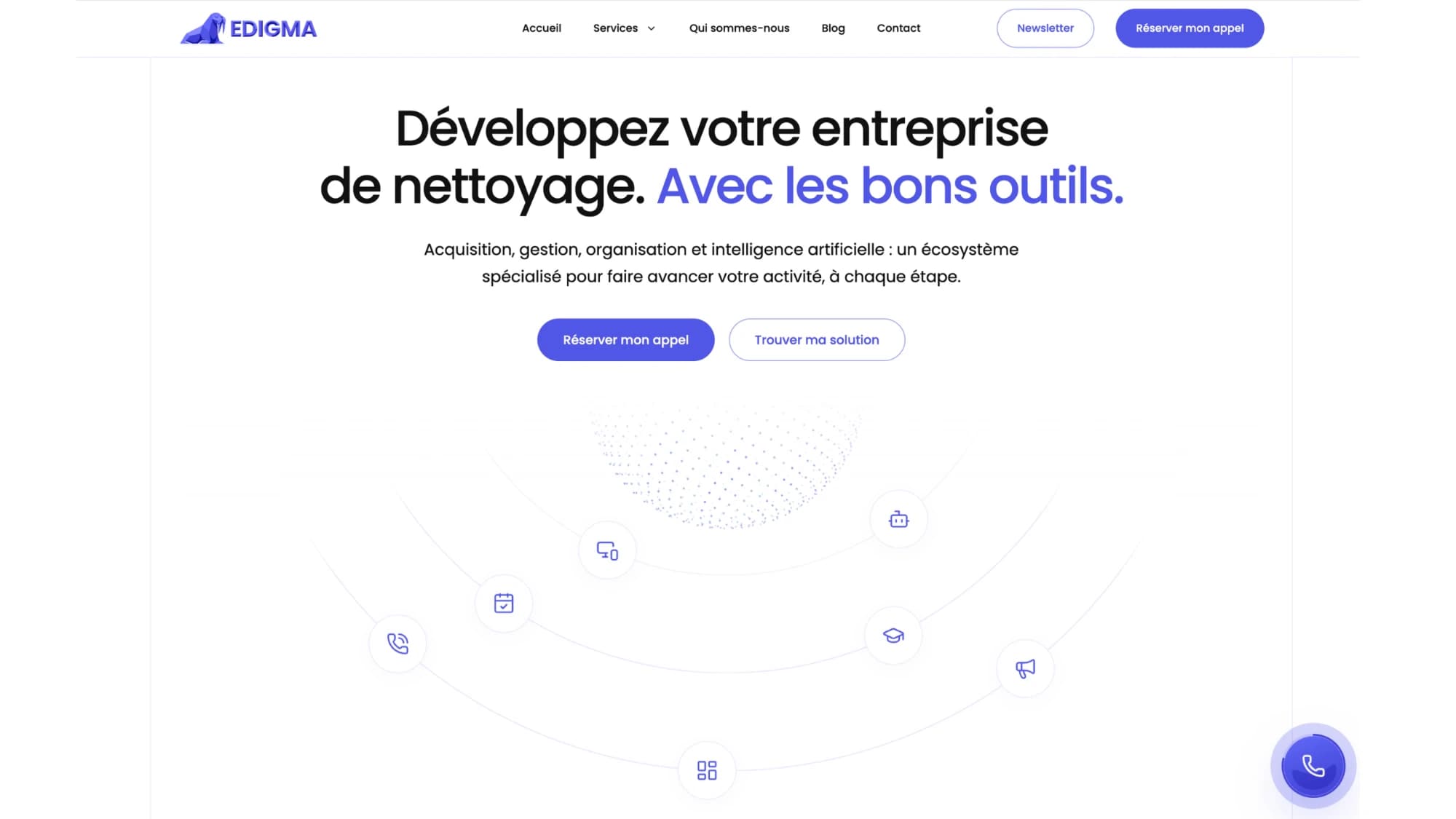 EDIGMA: aperçu du site