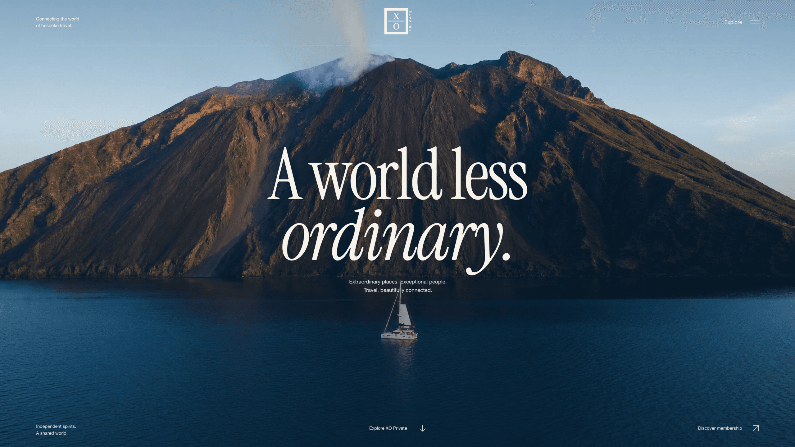 Site XO Private réalisé par Tint Studio
